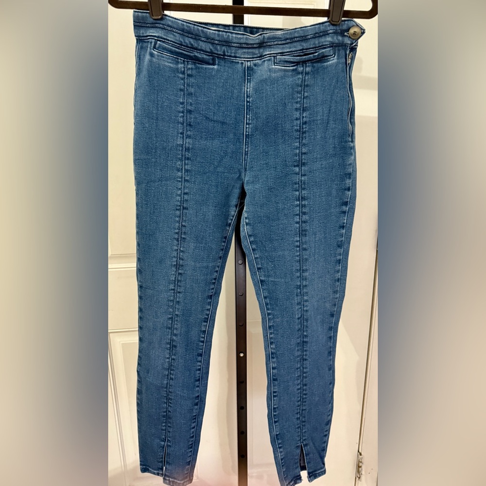 Pilcro and the Letterpress Front Seam‎ Side Zip Skinny Hi Rise  Jeans